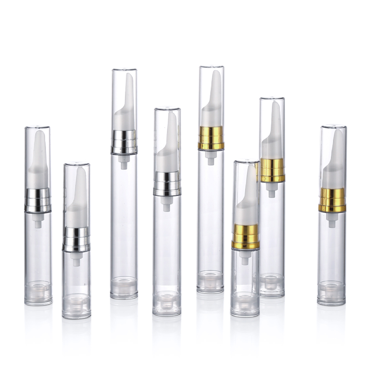 5 ml 10 ml 12 ml 15 ml tom kosmetisk förpackning ögonkräm emulsion pump luftlös flaska y01