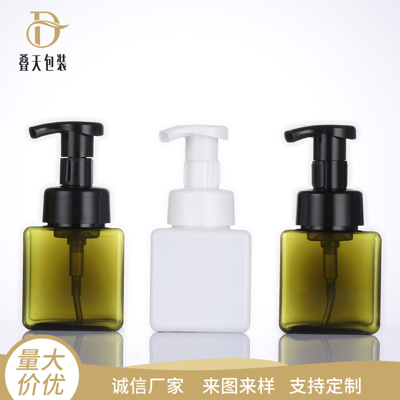 100 ml Square Plastic Bottle Press Hand Sanitizer Lotion Bottle Foam Pump Sub Bottling