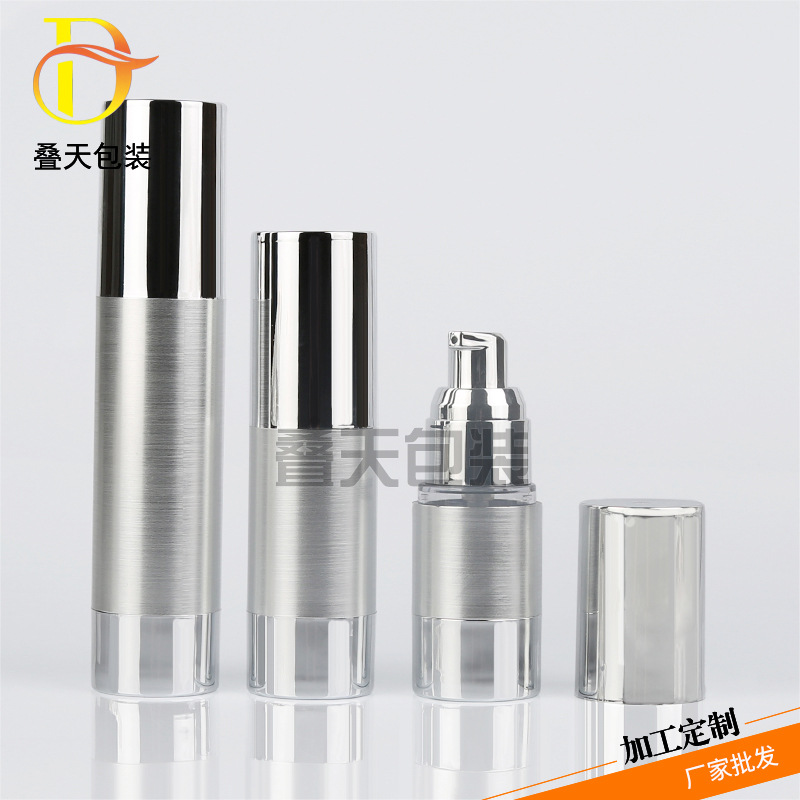 Split Bottle Liquid Foundation Press Lotion Bottle 15 30 50 ML Travel Exempel Vakuumflaska