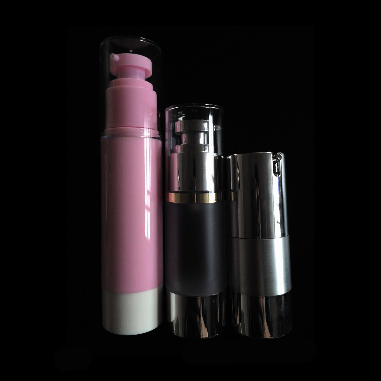 33mm kosmetiskt paket 15 30 50 ml Presstyp Lotion Vakuumflaska BB Cream Essence fuktgivande pulver